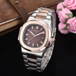 Patek Philippe Nautilus Automatic – Rose Gold and Silver Edition