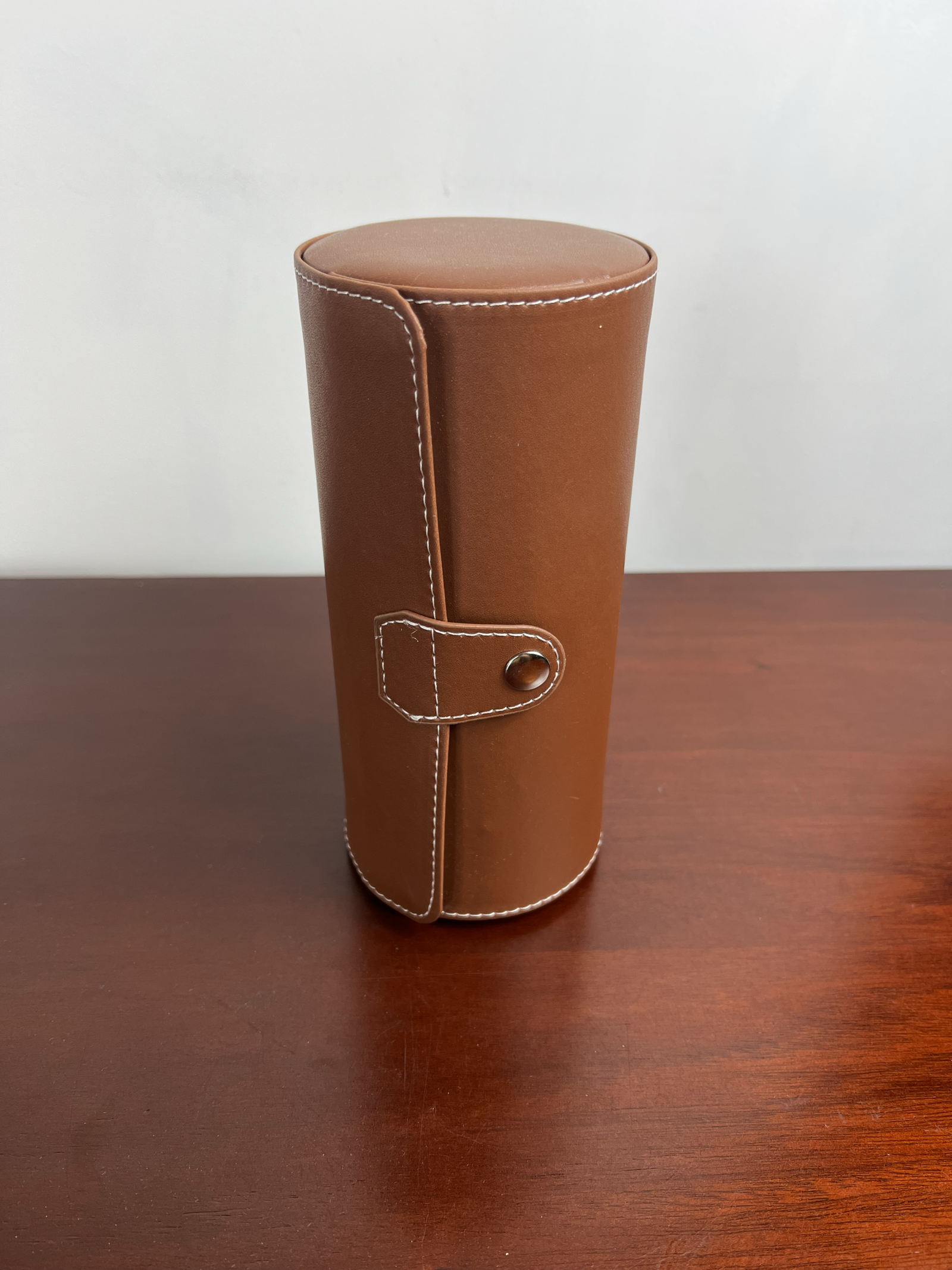 Leather Watch Travel Case – Brown - Image 3